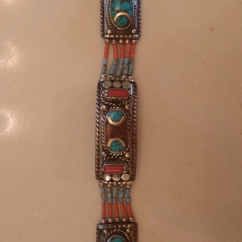 Turquoise Silver Bracelet - Picture 3 of 8
